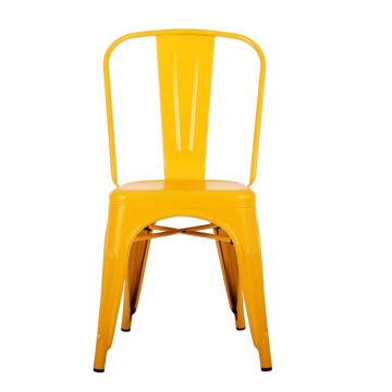 Cadeira de metal com almofadas para móveis escolares de jardim de infância